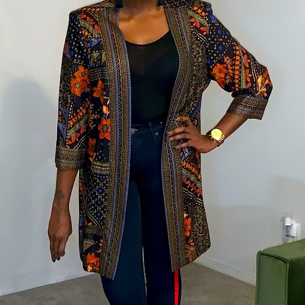 Vintage Tracy Richards Abstract Duster